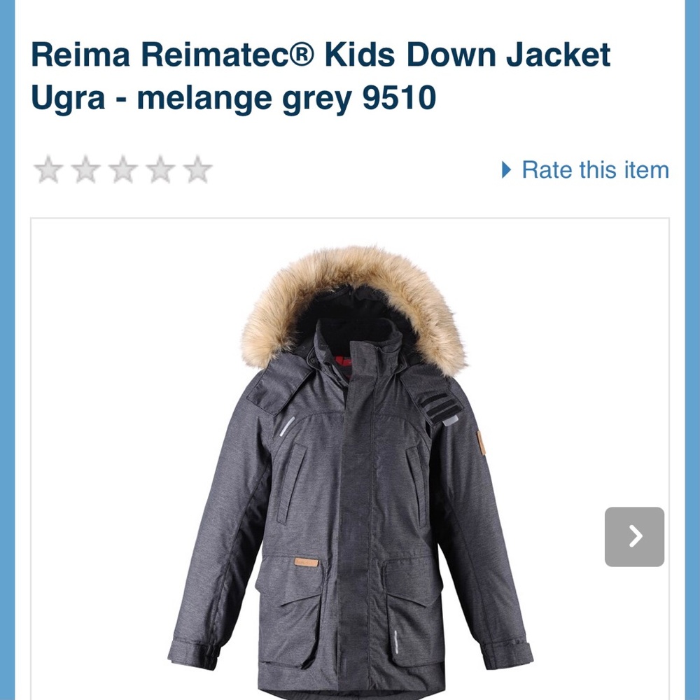 ReimaTEC winter coat, NWOT